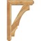 Ekena Millwork Balboa Craftsman Rough Sawn Bracket w/ Offset Brace, Western Red Cedar, 6"W x 24"D x 36"H BKT0604X24X36BOA04RWR - alternate 2